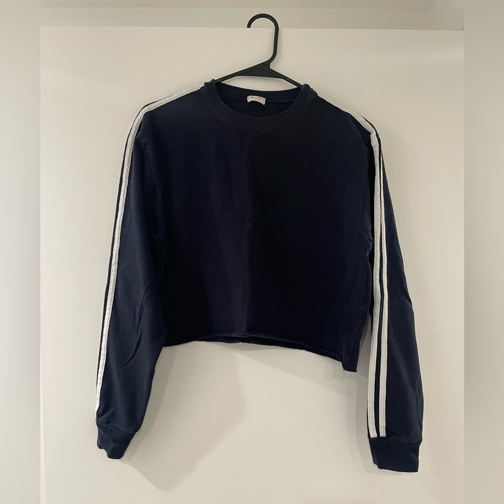 Brandy Melville John Galt Long Sleeve Sweater Navy Striped